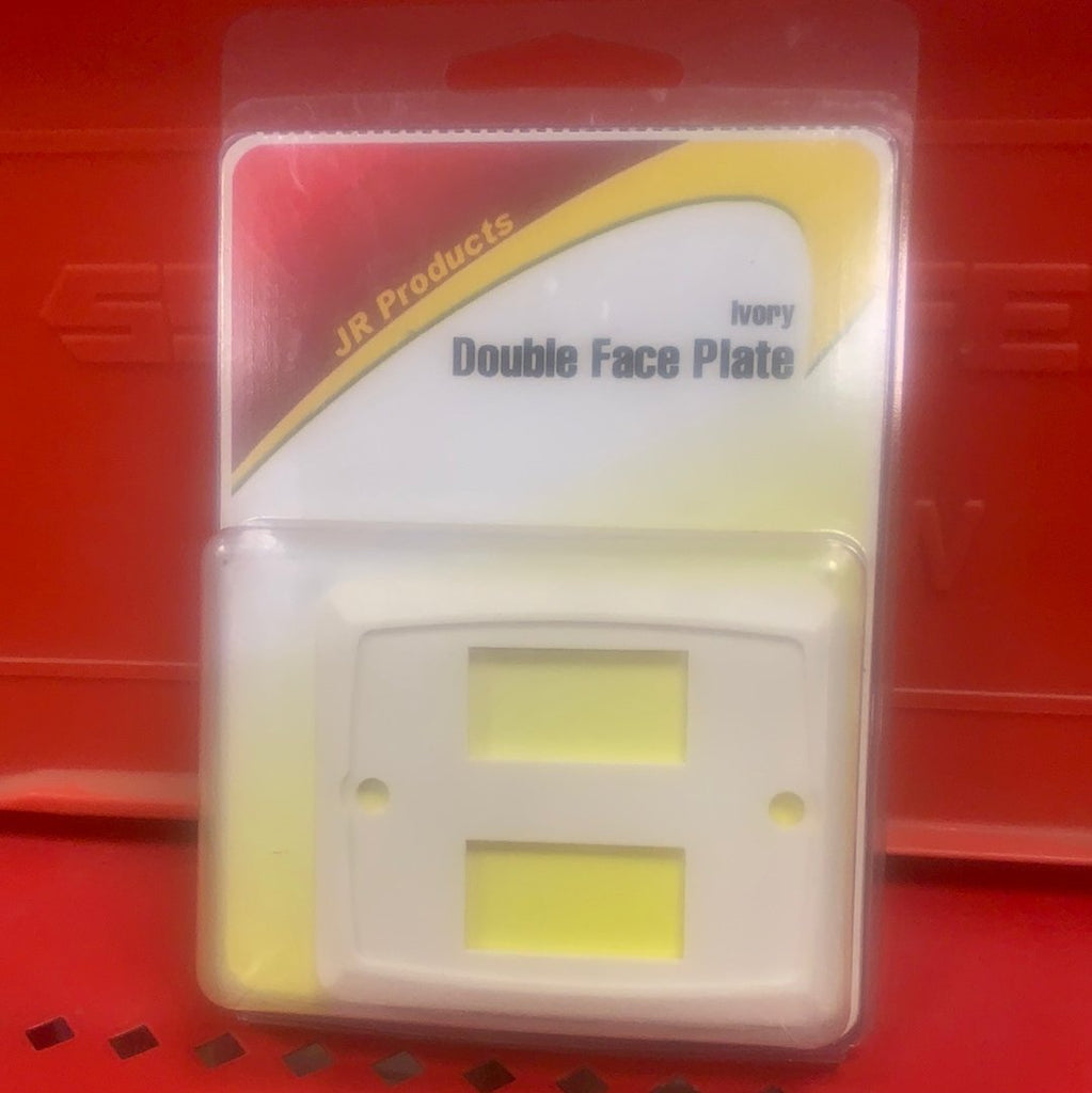 Double Face Plate for light switch - Ivory | 12905 - Young Farts RV Parts