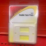 Double Face Plate for light switch - Ivory - 12905