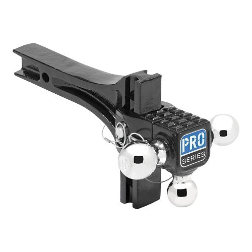 Draw-Tite 63070 - Adjustable Trailer Hitch Ball Mount, 14,000 lbs. Capacity, HD for 2 in. Receiver, 4-3/4" Drop, Black - Young Farts RV Parts