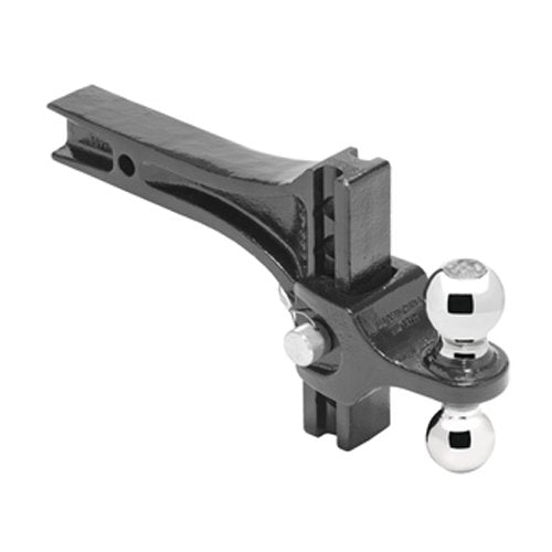 Draw-Tite 63071 - Adjustable Trailer Hitch Ball Mount, 14,000 lbs, HD for 2" Receiver, 4-3/4" Drop, Black - Young Farts RV Parts
