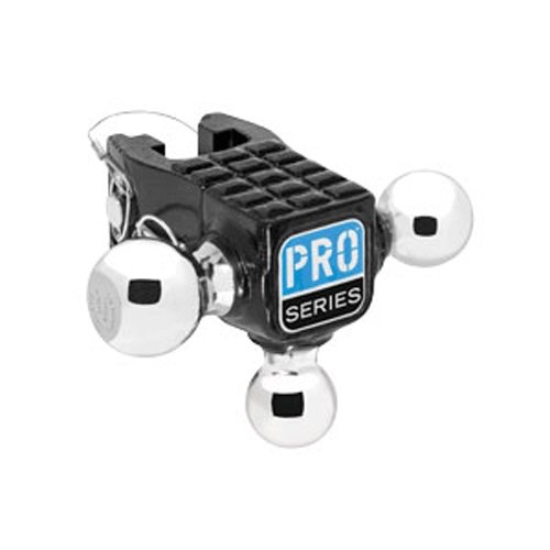 Draw-Tite 63075 - Trailer Hitch Ball Mount Accessory, Adjustable Tri-Ball, 14,000 lbs. Capacity, Black - Young Farts RV Parts