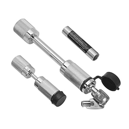 Draw-Tite 63250 - Trailer Hitch Lock, Coupler Combo Lock Set,for 2" Receiver, 5/8 in. Pin Diameter, Stainless Steel - Young Farts RV Parts