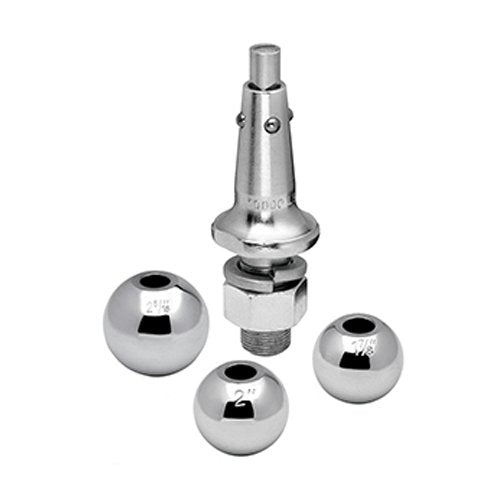 Draw-Tite 63803 - Interchangeable Trailer Hitch Ball, 8,000 lbs. Capacity, Chrome - Young Farts RV Parts