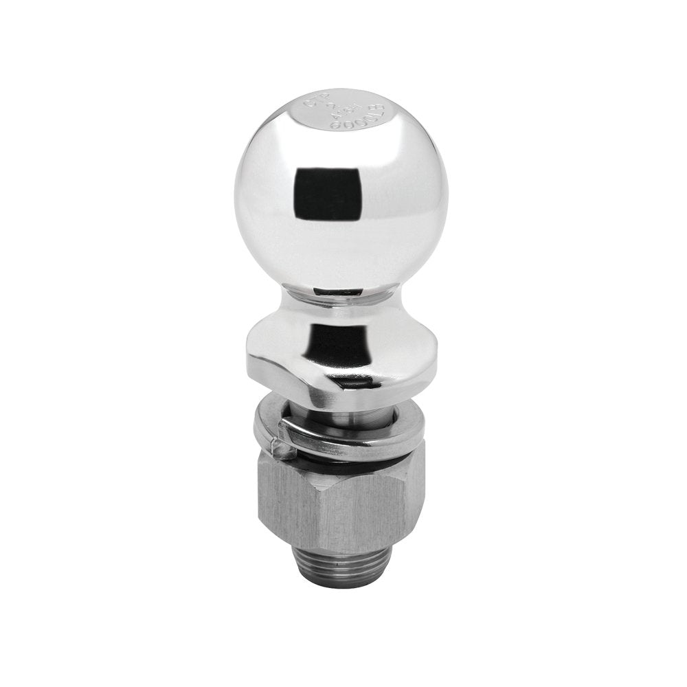 Draw-Tite 63852 - Trailer Hitch Ball, 2 in. Diameter, 6,000 lbs. Capacity, Stainless Steel - Young Farts RV Parts
