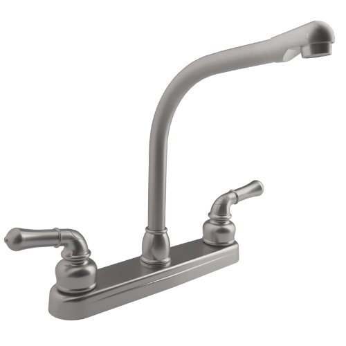 Dura Faucet DF-PK210C-SN - Dura Classical Hi-Rise RV Kitchen Faucet - Brushed Satin Nickel - Young Farts RV Parts