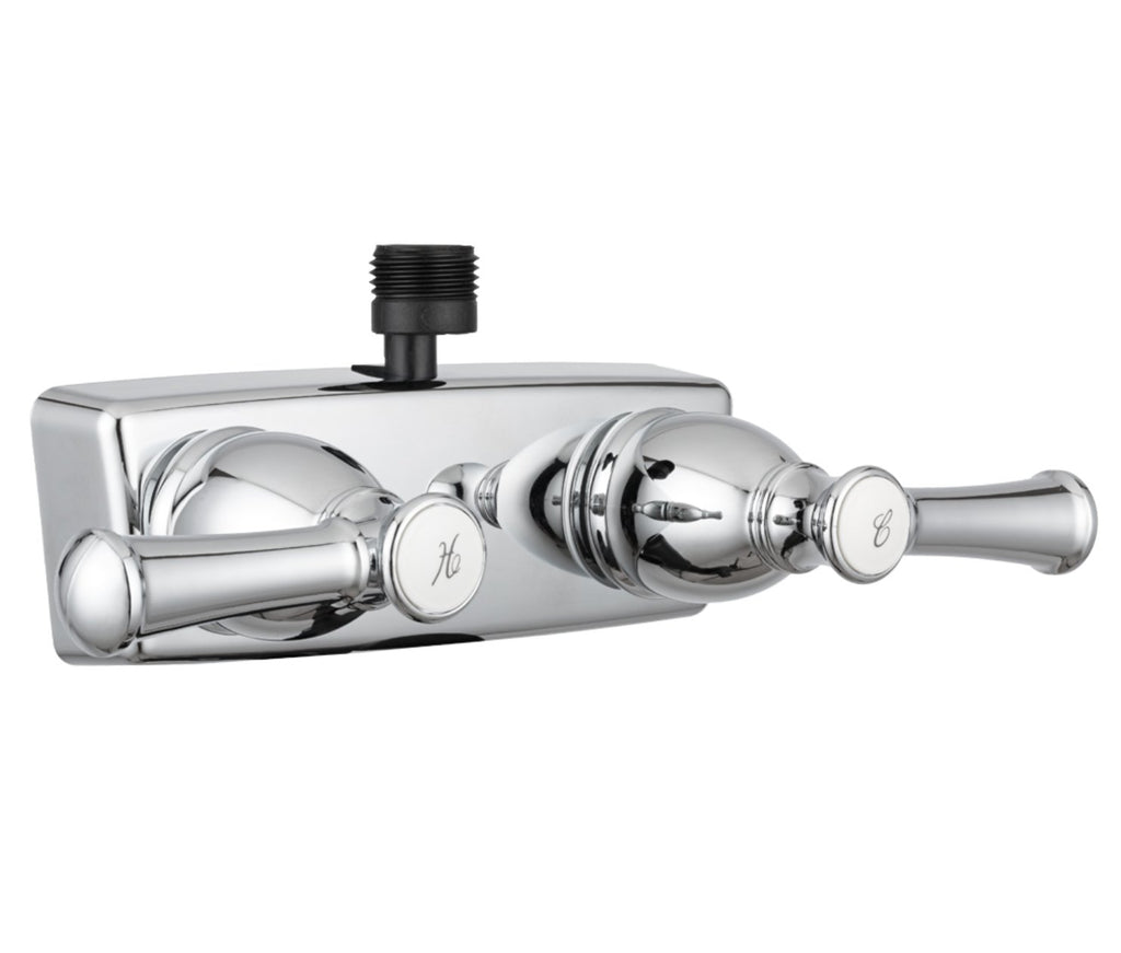 Dura Faucet DF-SA100L-CP Designer RV Shower Faucet, Chrome - Young Farts RV Parts