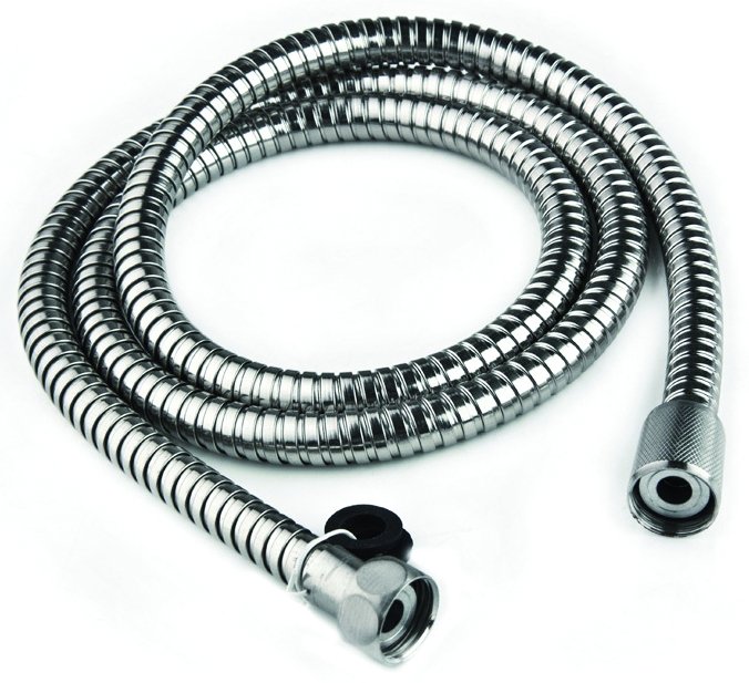 Dura Faucet DF-SA200-CP - Dura 60" Stainless Steel RV Shower Hose - Chrome Polished - Young Farts RV Parts