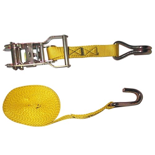 Erickson 51316 - Ratchet Strap with Double J-Hooks - 1"x15' - 3000 Lbs - Young Farts RV Parts