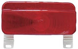 Fasteners Unlimited 003-81L - Compact Red Tail Light 12V with Plate Mount