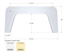 Load image into Gallery viewer, Fender Skirt Icon 00403 - Colonial White - Young Farts RV Parts