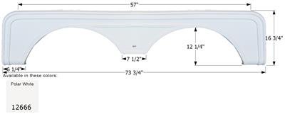 Fender Skirt Icon 12666 - Young Farts RV Parts