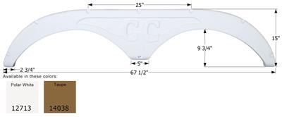 Fender Skirt Icon 14038 - Young Farts RV Parts