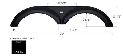 Fender Skirt Icon 14115 - Young Farts RV Parts