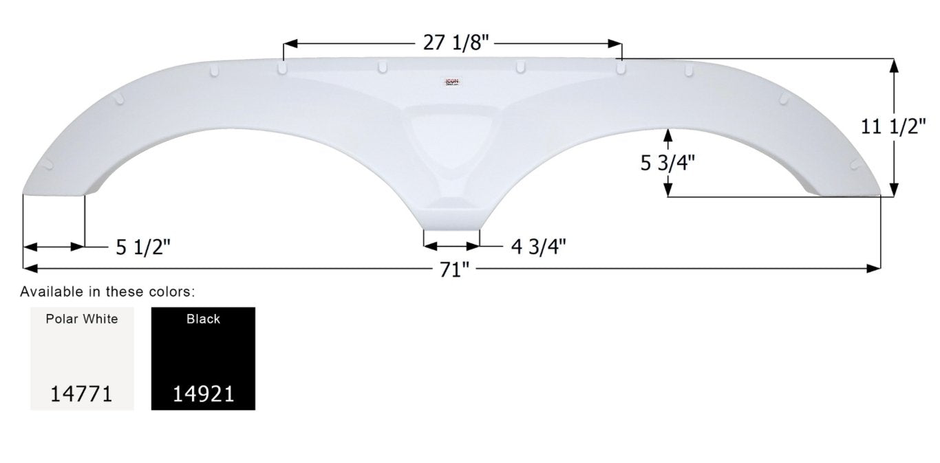 Fender Skirt Icon 14771 - Young Farts RV Parts