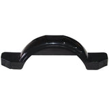 Fulton 008582 - Single Axle Trailer Fender with Top and Side Steps - Black Plastic - 12