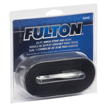 Load image into Gallery viewer, Fulton 501202 20&#39; x 2&quot; Black Winch Strap With Hook - Young Farts RV Parts