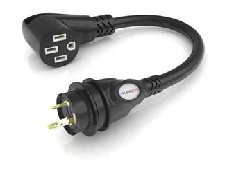 Furrion RV Power Cord Adapter 50 Amp Female 30 Amp Male - FP5230R-SB - Young Farts RV Parts