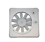 Heng's Roof Vent Manual Opening with 12 Volt Fan / Light - White Lid / Base V771412-C1G1