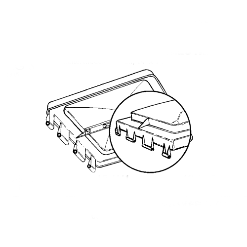 Heng's Vent Lid Jensen White with Pin - Young Farts RV Parts