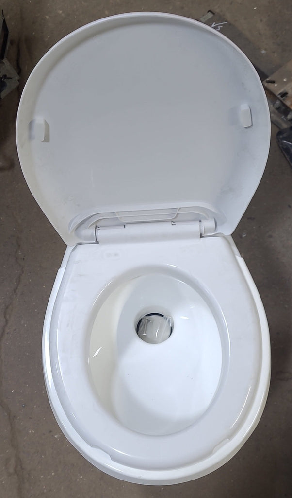 High Profile Toilet Foot Pedal White - Young Farts RV Parts
