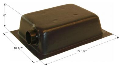 Icon 8 Gallon Waste Holding Tank - 22-1/2 Inch x 18-1/2 Inch x 6 Inch - Young Farts RV Parts