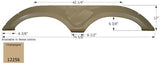 Icon Fender Skirt Keystone Brands Including Montana Mountaineer 74-5/8 Inch 12 Inch Champagne 12256