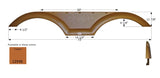 Icon 12545 Fender Skirt Various Coachmen Brands Including Freedom Express 73 Inch 11-7/8 Inch, Copper