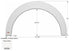 Icon Fender Skirt Various Fleetwood Brands Including Flair Class A motorhomes 41-3/4 Inch 24 Inch Polar White 01916 - Young Farts RV Parts