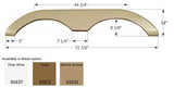 Icon Fender Skirt Various Keystone Brands Including Laredo/ Challenger 72-3/8 Inch 13 Inch Taupe 01672