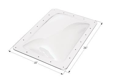 Icon Rectangular Skylight 18 Inch x 26 Inch - Clear - Set Of 6 - 14266 - Young Farts RV Parts