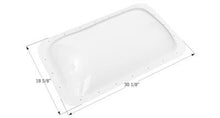 Load image into Gallery viewer, Icon Rectangular Skylight 5-1/2&quot; Bubble Type Opening 15.75 x 27&quot; White - 12156 - Young Farts RV Parts