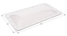 Load image into Gallery viewer, Icon Skylight 4&quot; Bubble Type Dome Rectangular Clear Opening 14&quot; x 30&quot; - Young Farts RV Parts