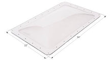 Load image into Gallery viewer, Icon Skylight 4&quot; Bubble Type Dome Rectangular Clear Opening 18&quot; x 30&quot; - Young Farts RV Parts