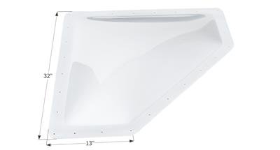 Icon Skylight 4" Bubble Type Neo Angle White Opening 10" x 28" - Young Farts RV Parts