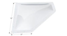 Load image into Gallery viewer, Icon Skylight 4&quot; Bubble Type Neo Angle White Opening 10&quot; x 28&quot; - Young Farts RV Parts