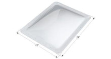 Load image into Gallery viewer, Icon Skylight 4&quot; Bubble Type Rectangular White Opening 18&quot; x 24&quot; - Young Farts RV Parts