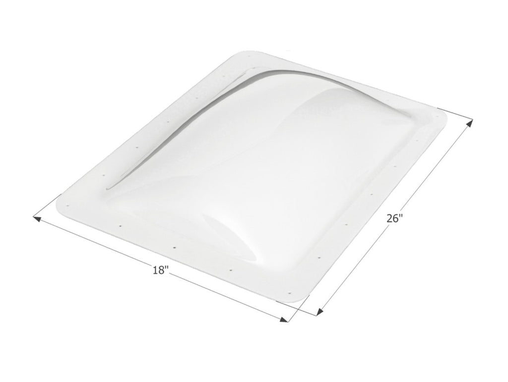 Icon Skylight SL1422W - 14" x 22" - White - Young Farts RV Parts
