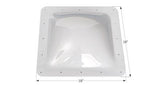 Icon Square Skylight 4 Inch High Bubble Type Dome 18