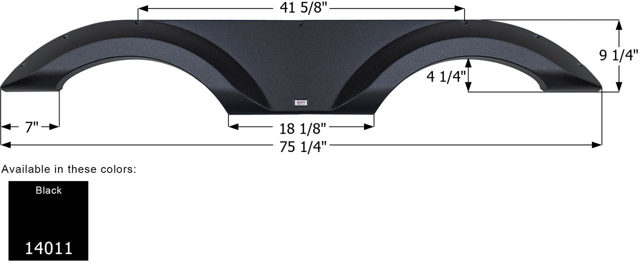 Icon Technologies 14011 - Jayco Tandem Fender Skirt FS4011 - Young Farts RV Parts