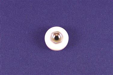 Interior Door Roller Strybuc 184C For Shower Door; Flat Design With Ball Bearing; 3/4" Diameter; 7/16" Hub Diameter; 1/4" Thickness; Nylon - Young Farts RV Parts