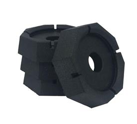 Jack Pad SnapPad BL5SP4 Mini Square, Rubber, Fits 5-1/2