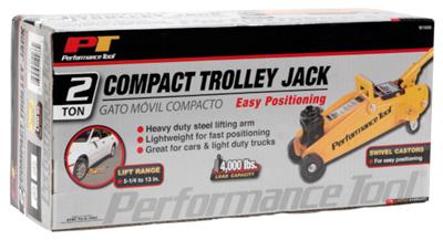 Jack Performance Tool W1606 Floor Jack, Hydraulic, 4000 Pound Capacity, 13" Max Lift Height, Yellow - Young Farts RV Parts