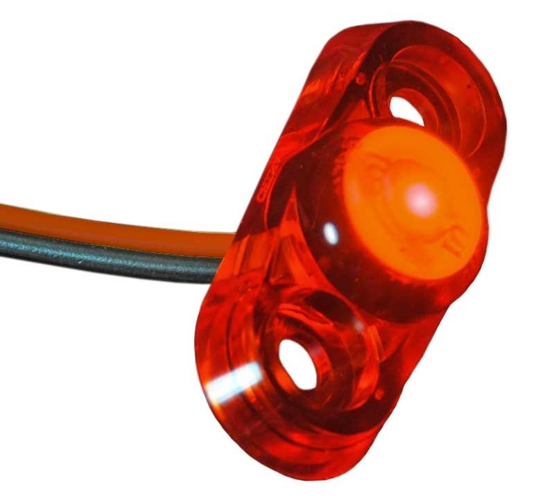 Jammy J-57-R - PC Rated Micro LED Side Marker - Red - Young Farts RV Parts