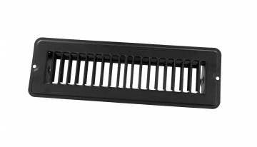 JR Products Heating/ Cooling Register - Rectangular Black - 02-29145 - Young Farts RV Parts