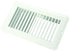 JR Products Heating/ Cooling Register - Rectangular White - 02-28945 - Young Farts RV Parts