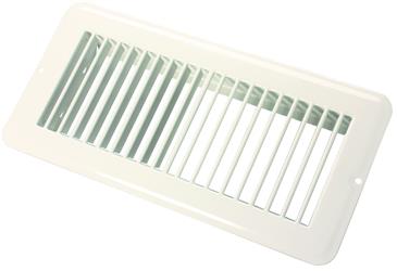 JR Products Heating/ Cooling Register - Rectangular White - 02-28985 - Young Farts RV Parts