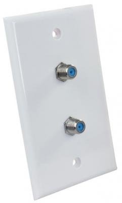 JR Products JR47875 - Wall Plate, Dual, HD/SAT/Cable - Young Farts RV Parts