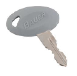 Key AP Products 013-689725 Bauer; Replacement Key For Bauer RV 700 Series Door Lock - Young Farts RV Parts