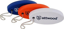 Load image into Gallery viewer, Key Chain Attwood Marine 11889D1 Key Float; Orange/ White/ Blue; Plastic - Young Farts RV Parts