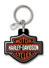 Key Chain Plasticolor 004179 Die-Cut Key Chains With Clip; Harley-Davidson Logo; Orange/Grey/White - Young Farts RV Parts